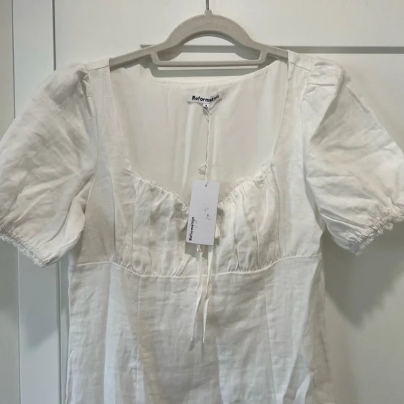reformation Cherise Linen Dress - Picture 4 of 6